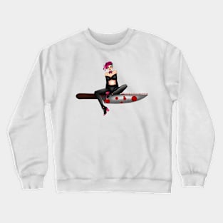 Trixi is stabby Crewneck Sweatshirt